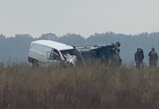 Повреден возач по судир на две товарни возила на автопатот Скопје-Тетово