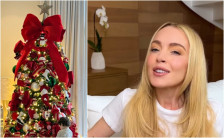 (Видео) Не можеше да му одолее на најголемиот тренд: Линдзи Лохан воодушеви со украсената елка