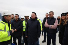 (Фото+видео) Николоски: Со одлична динамика се гради автопатот Гостивар - Букојчани