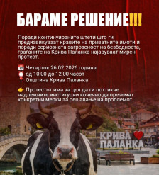 Протест во Крива Паланка поради неконтролираното движење на говеда и нанесувањето штети врз приватни имоти