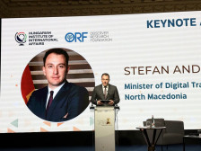 Андоновски на Глобален дијалог во Будимпешта: Сајбер-нападите врз критичната инфраструктура не се виртуелна закана, туку реален ризик