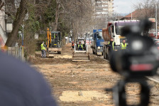 Ѓорѓиевски: Започна реконструкцијата на улицата ,,Лазар Трповски" во Чаир