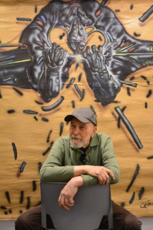 Изложба на реномираниот уметник Свето Манев „Човек, средство и цел“ во Скопје