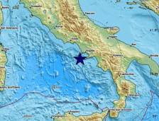 Земјотрес со јачина од 5,9 степени по Рихтер во Тиренското Море, крај брегот на Италија