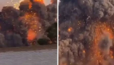 (Видео) Снимки од силна експлозија во иранска ракетна база се шират на мрежите