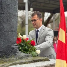 161 година од раѓањето на Ѓорче Петров, оддадена почит пред споменикот во Ѓорче Петров