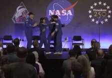 (Видео) Екипажот на „Артемис 2“ во Хјустон дочекан со овации