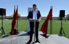 Поставен камен-темелник за изградба на трибина при стадионот во Илинден
