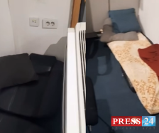 ВИДЕО: Отпуштените службеници од ДУИ си послале кревет во канцеларија во министерството