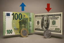 Доларот мирува, еврото и фунтата растат на девизните пазари