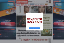 Студентите во Србија им влегоа низ банерите на про-режимските портали