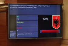 Албанскиот Парламент го ратификуваше договорот за пристапување кон Одборот за мир | Сител Телевизија