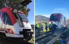 Нова железничка несреќа во Шпанија: воз се судри со кран, лесно повредени неколку лица | Сител Телевизија