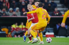 Слабо второ полувреме на македонските фудбалери за убедлив триумф на Данска во баражот | Сител Телевизија