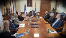 Претседателот на Уставиот суд Костадиновски на средба со неговиот српски колега Петров | Сител Телевизија