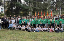 Децата на спортски настан кај претседателката Сиљановска Давкова, им порача да ги вежбаат телото и умот | Сител Телевизија