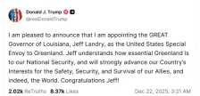 Трамп именуваше специјален пратеник за Гренланд