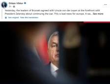 Орбан ги обвини лидерите на ЕУ дека се договориле со Зеленски за продолжување на војната