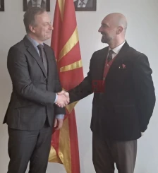 Државниот јавен обвинител Ненад Савески се сретна со шефот на Мисијата на ОБСЕ, Килиан Вал