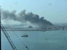 ОАЕ: Напад со дронови од Иран предизвика пожар во поморската база во Абу Даби