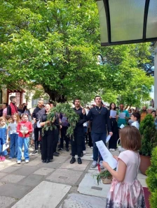 Лазарева поворка и каланди во центарот на Скопје по повод Лазарева сабота