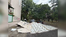 Падна фасада од станбена зграда во Козле