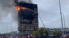 Фото/Видео: Зградата на „Загребски Вјесник“гореше цела ноќ, пожарот сè уште не е изгаснат - telma.com.mk