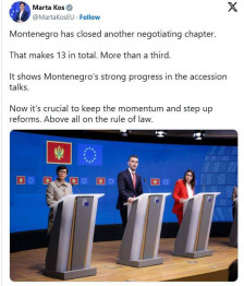 Црна Гора затвори 13-то преговарачко поглавје со ЕУ - telma.com.mk