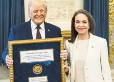 Мачадо му го даде својот Нобелов медал на Трамп - telma.com.mk