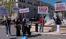Студенти Албанци протестираат за да полагаат правосуден на албански, а не на македонски јазик - telma.com.mk