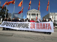 „За плата се бориме, не се молиме“, ССМ на првомајски протест во Скопје - telma.com.mk