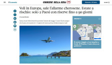 „Кориере дела Сера“: Европските земји се соочуваат со сериозен недостиг на керозин- ситуацијата со летовите критична - telma.com.mk