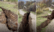 Пукнатина во земјата до едно метро во Липково, семејствата се евакуирани, се очекуваат итни мерки