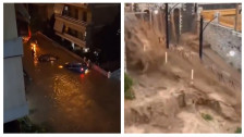 ВИДЕО: Силна бура во Грција – поплавени патишта, затворени училишта