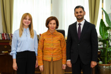 Средба на претседателката Сиљановска-Давкова со претставници на Фондацијата Роми за Европа и Ромскиот образовен фонд